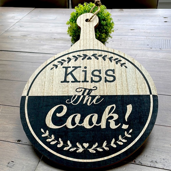 Other - “Kiss The Cook” Chef’s Paddle / Kitchen Decor